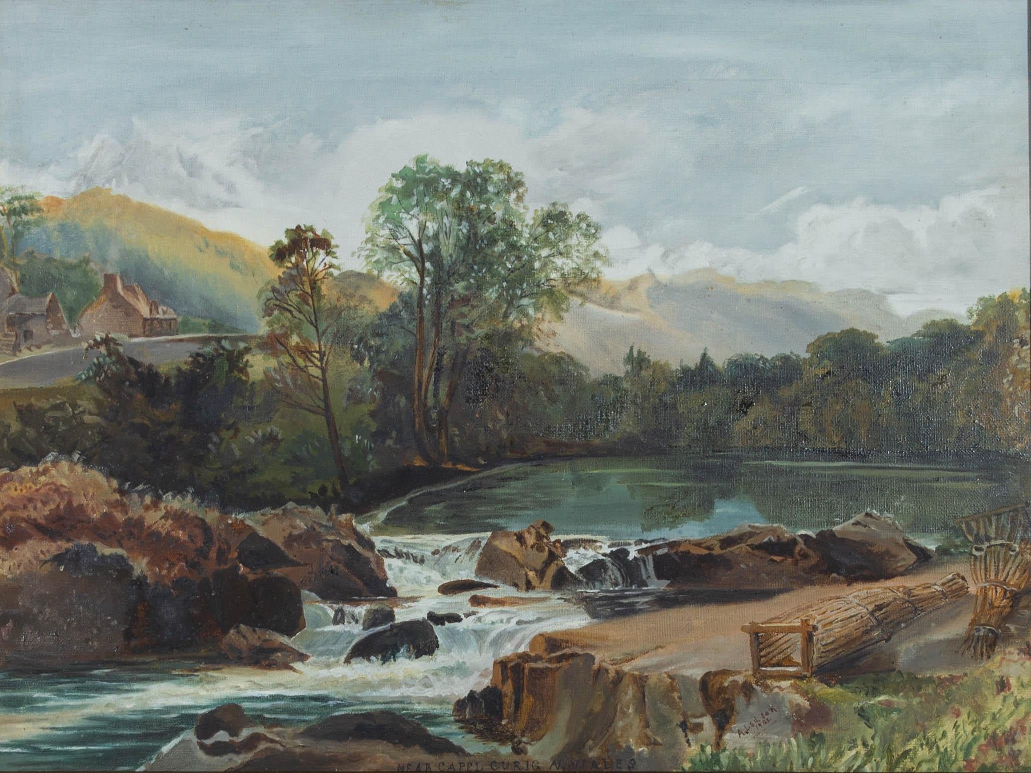 A. Ledson - 1902 Oil, Near Capel Curig 1
