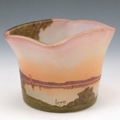 A Legras Landscapw Jardiniere c1920