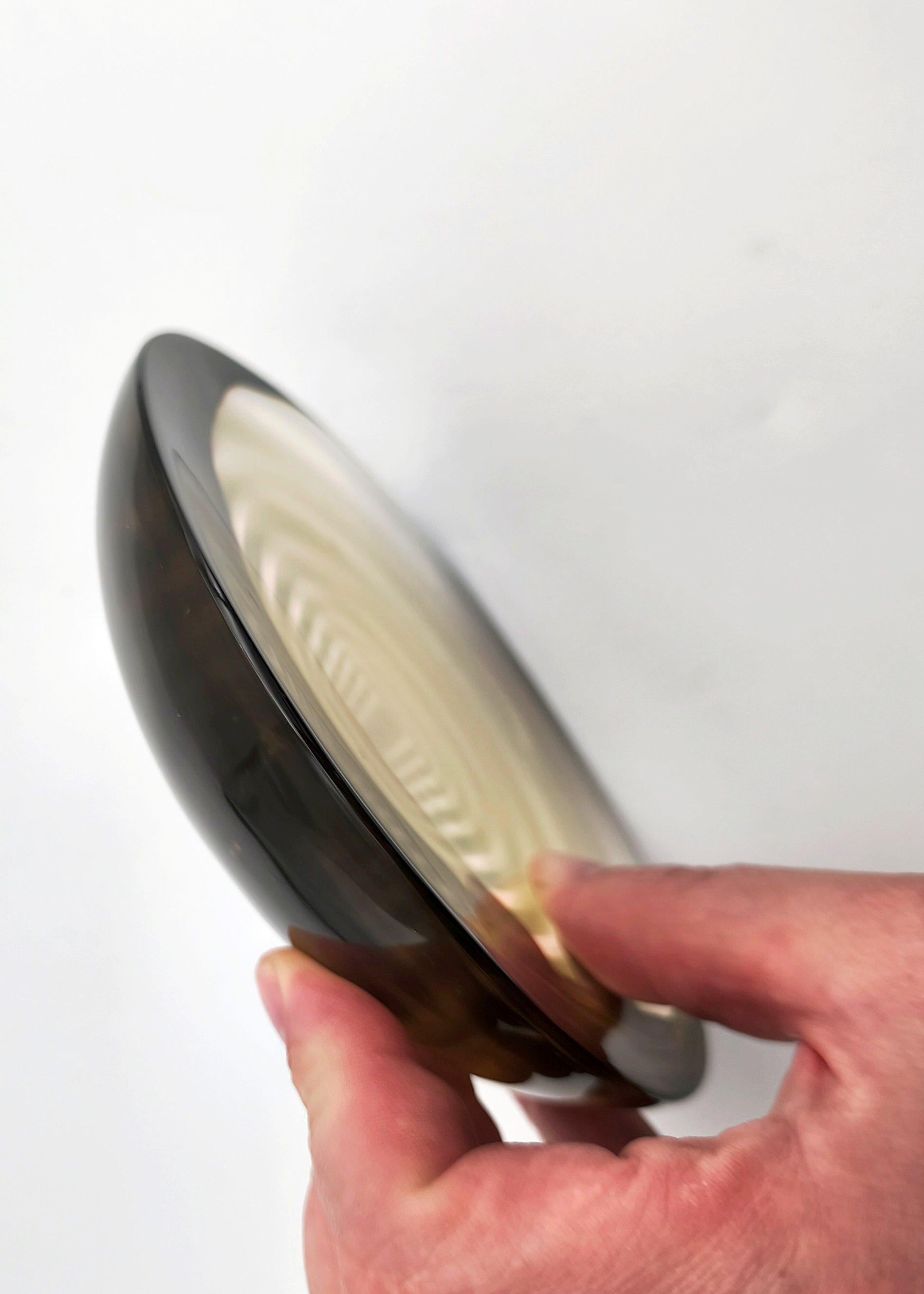 Mid-Century Modern A lens shaped op art 