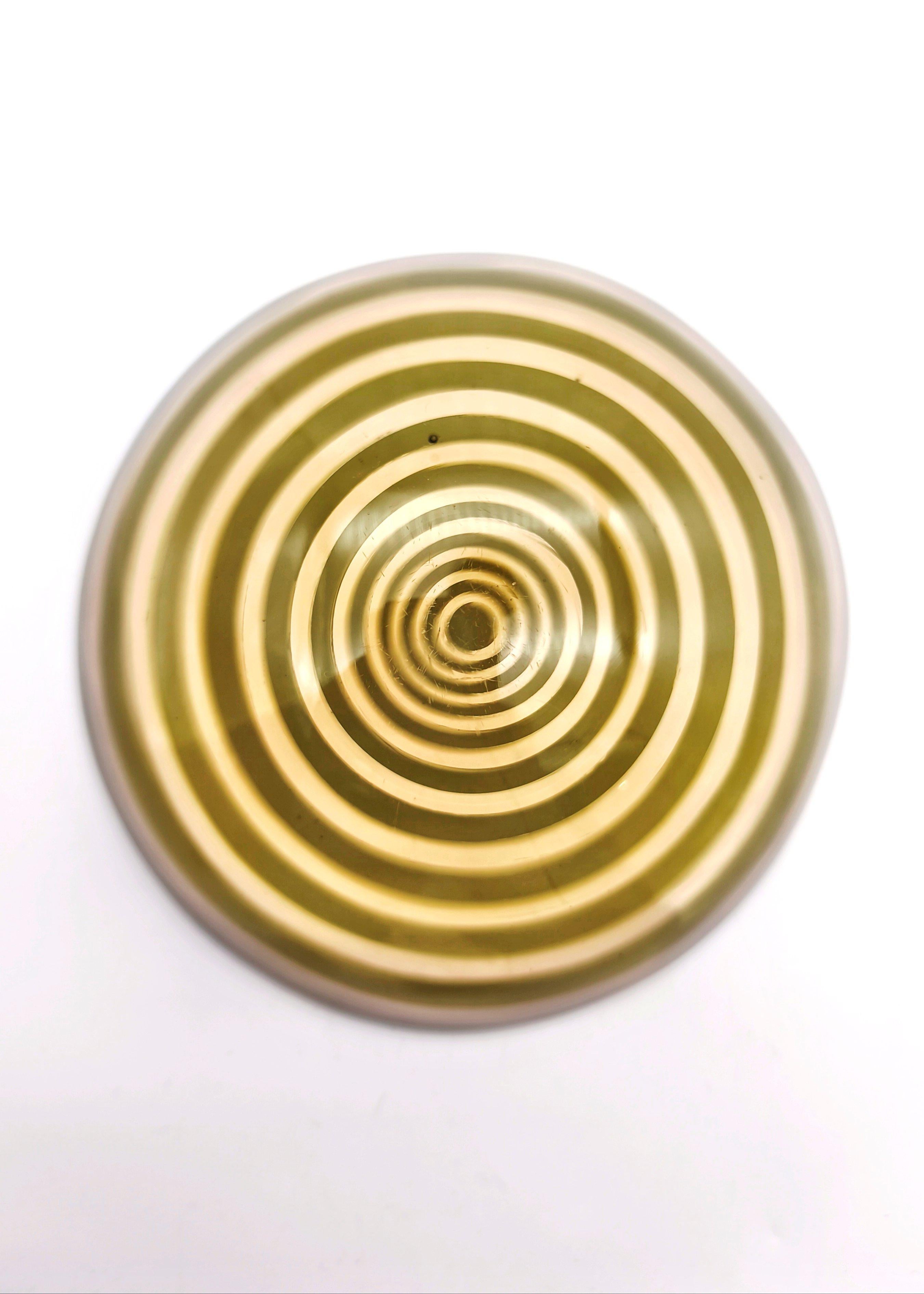 Italian A lens shaped op art 