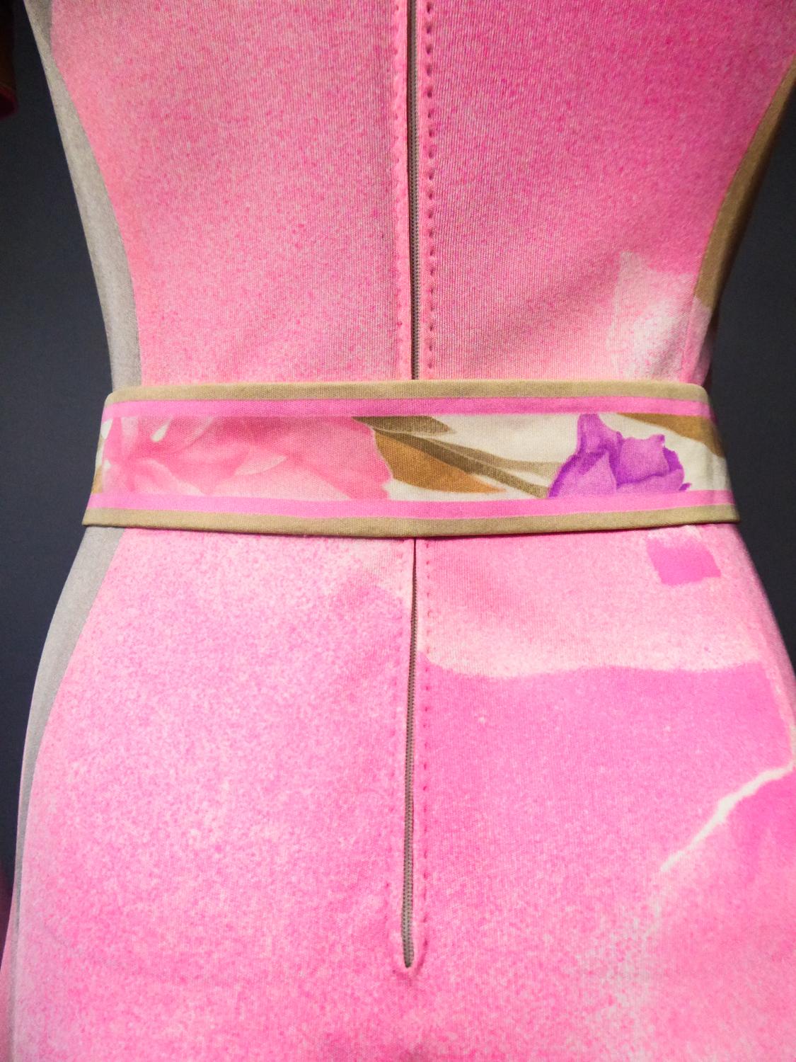 A Léonard Dress in Printed Silk Jersey French Circa 2000 6