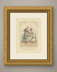 A Letter, Sweets and a Posy, Dutch Costume Print, Maaskamp, 1811