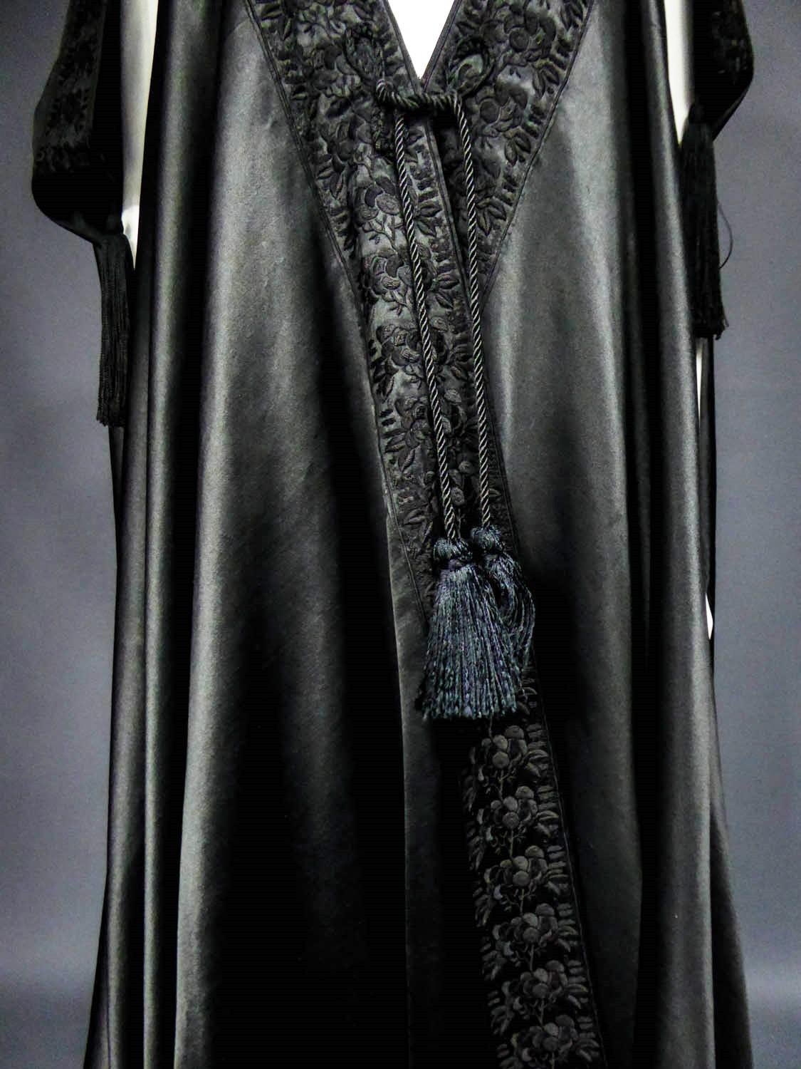 Women's or Men's A Liberty and Co Evening Embroidered Satin Cape Circa 1920