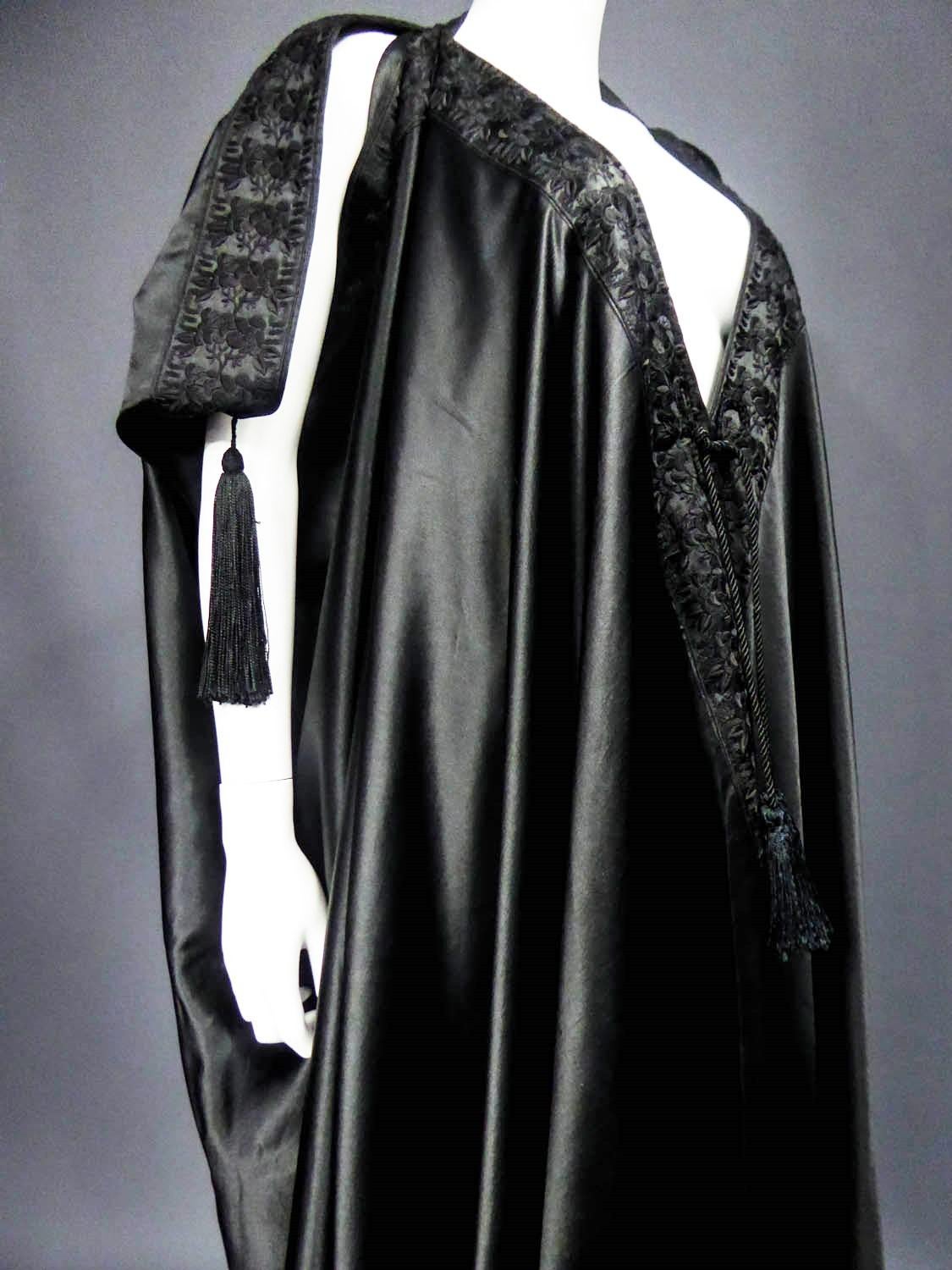 A Liberty and Co Evening Embroidered Satin Cape Circa 1920 2