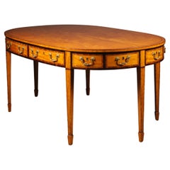 Library Table or Desk, in the Style of Thomas Sheraton