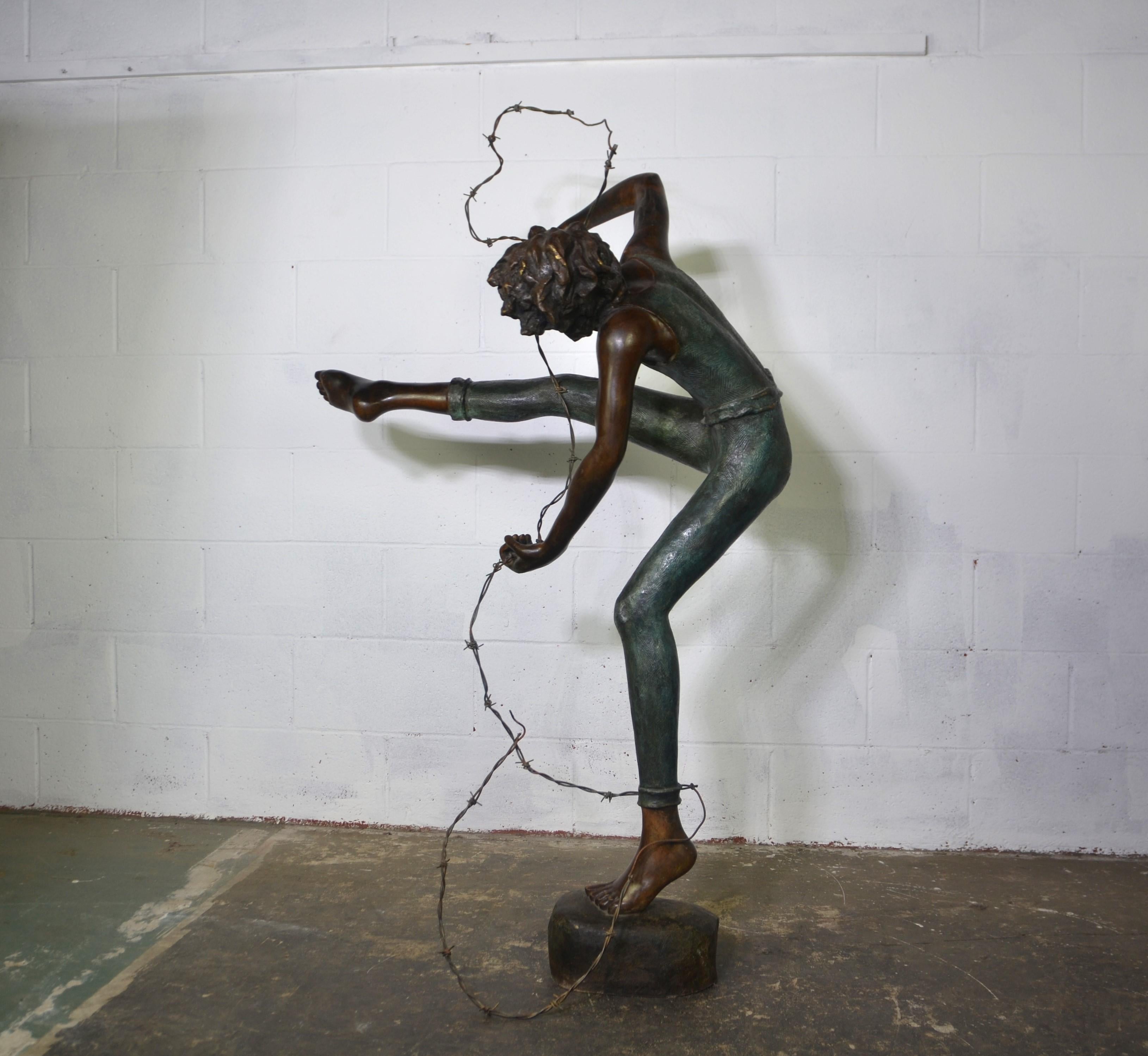 A Life-size Bronze of a Boy For Sale 2
