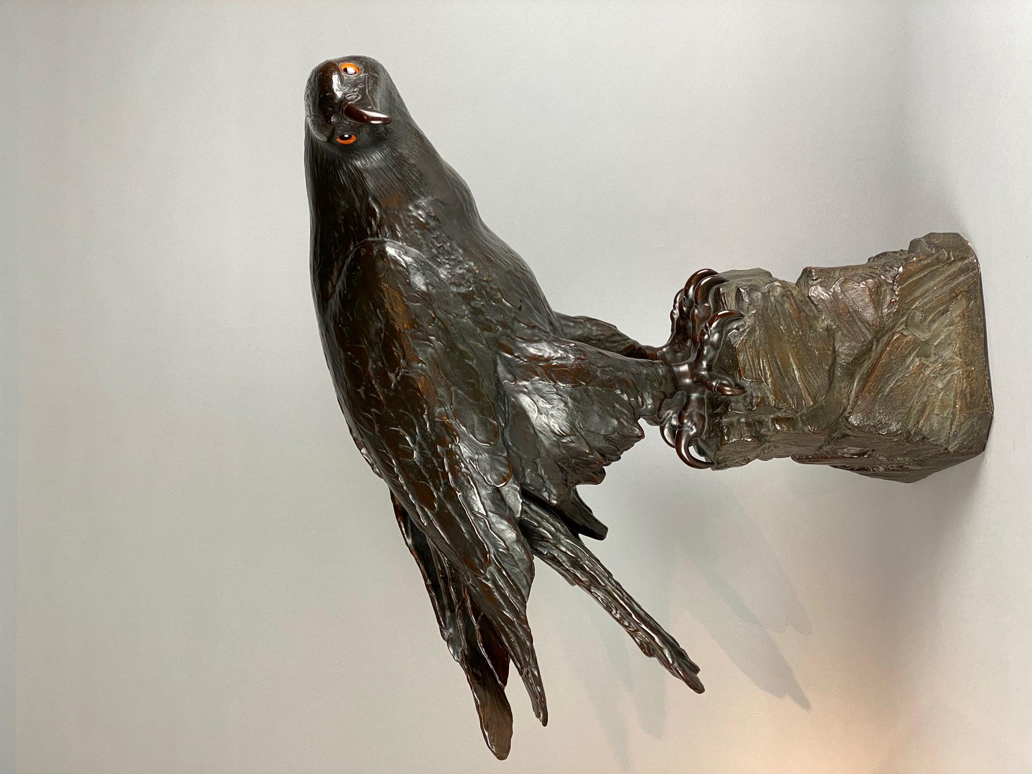 Scultura in terracotta colorata a grandezza naturale di un'aquila con occhi di vetro, realizzata da Reps & Trinte Magdeburg,
Firmato e contrassegnato.
Germania, 1910 ca.

Dimensioni.

H74 x L77cm x P40cm.
H29,13 x W30,31 x D15,75 pollici.