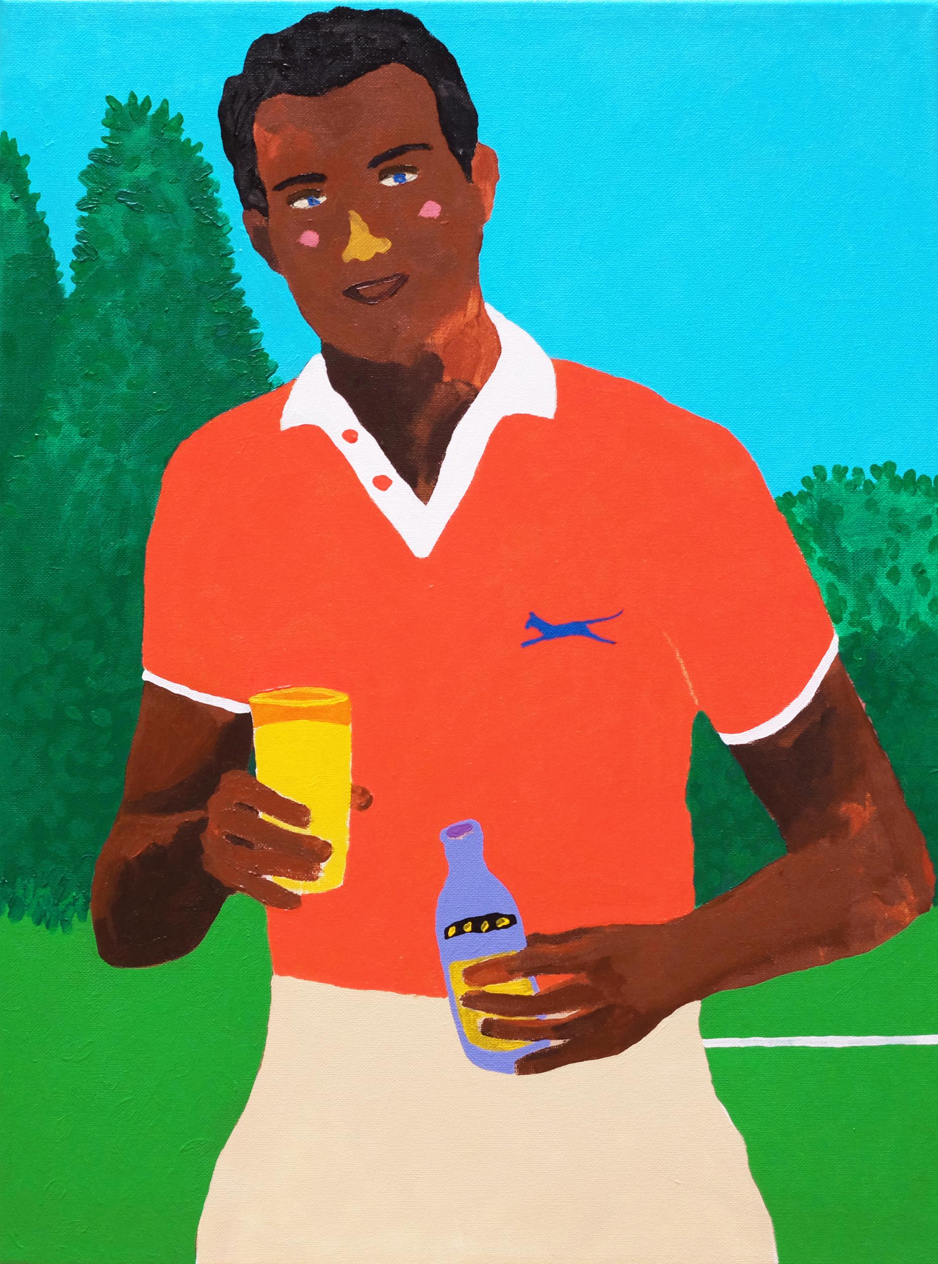 Modern 'A Light Refreshment' Portrait Painting by Alan Fears Pop Art For Sale