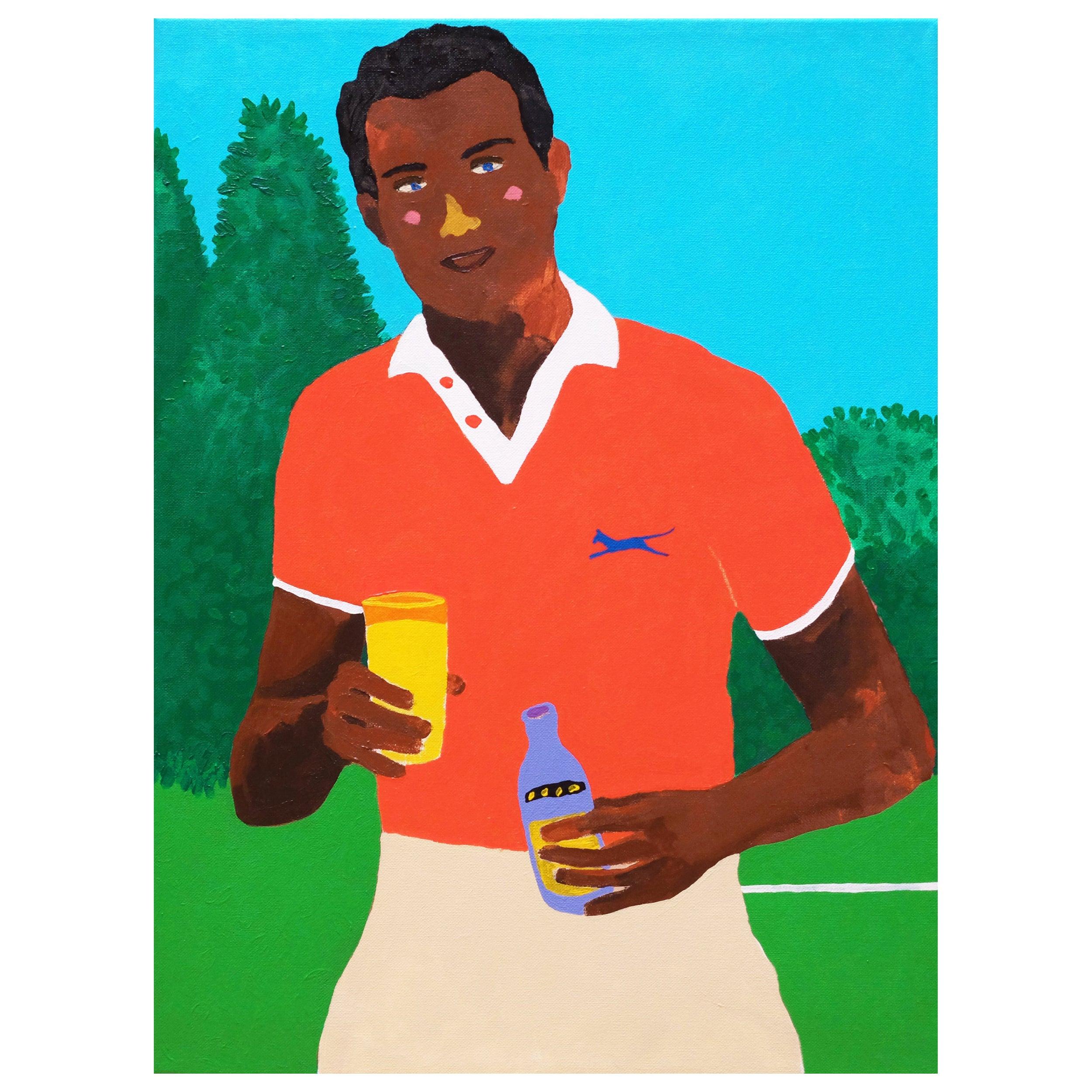 'A Light Refreshment' Portrait Painting by Alan Fears Pop Art