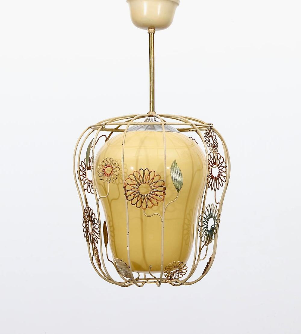 Scandinavian Modern A lighting pendant attributed to Gunnar Eklöf. For Sale