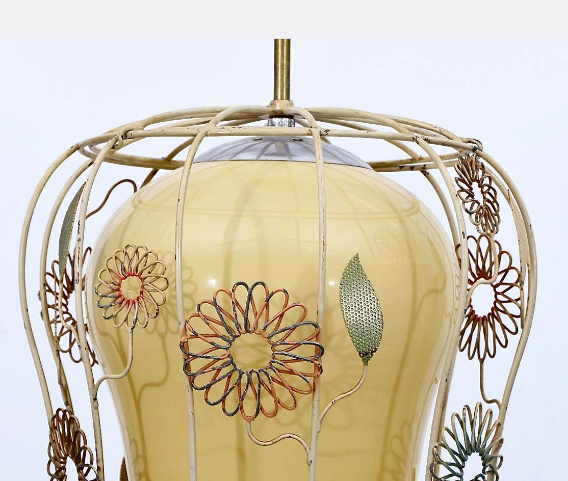 Swedish A lighting pendant attributed to Gunnar Eklöf. For Sale