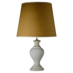 A limestone table lamp by Albert Tormos, France, 1970s.