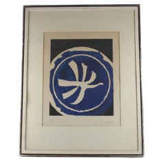Lithographie en édition limitée L'oiseau Blanc, l'oiseau blanc de Georges Braque