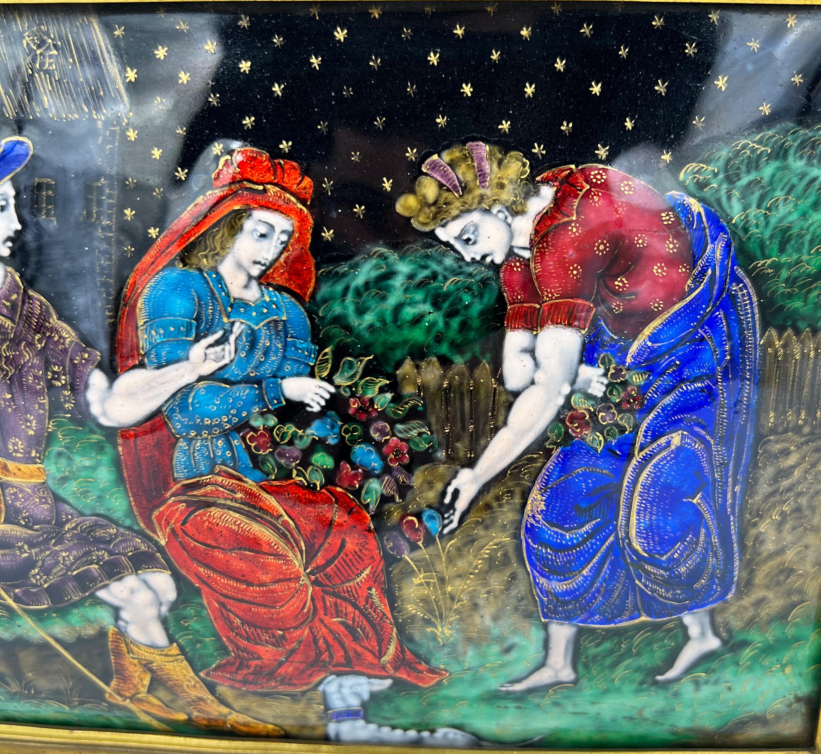 Eine Limoges-Emaille-Plakette, die Samson zugeschrieben wird, 19. im Zustand „Gut“ im Angebot in London, GB