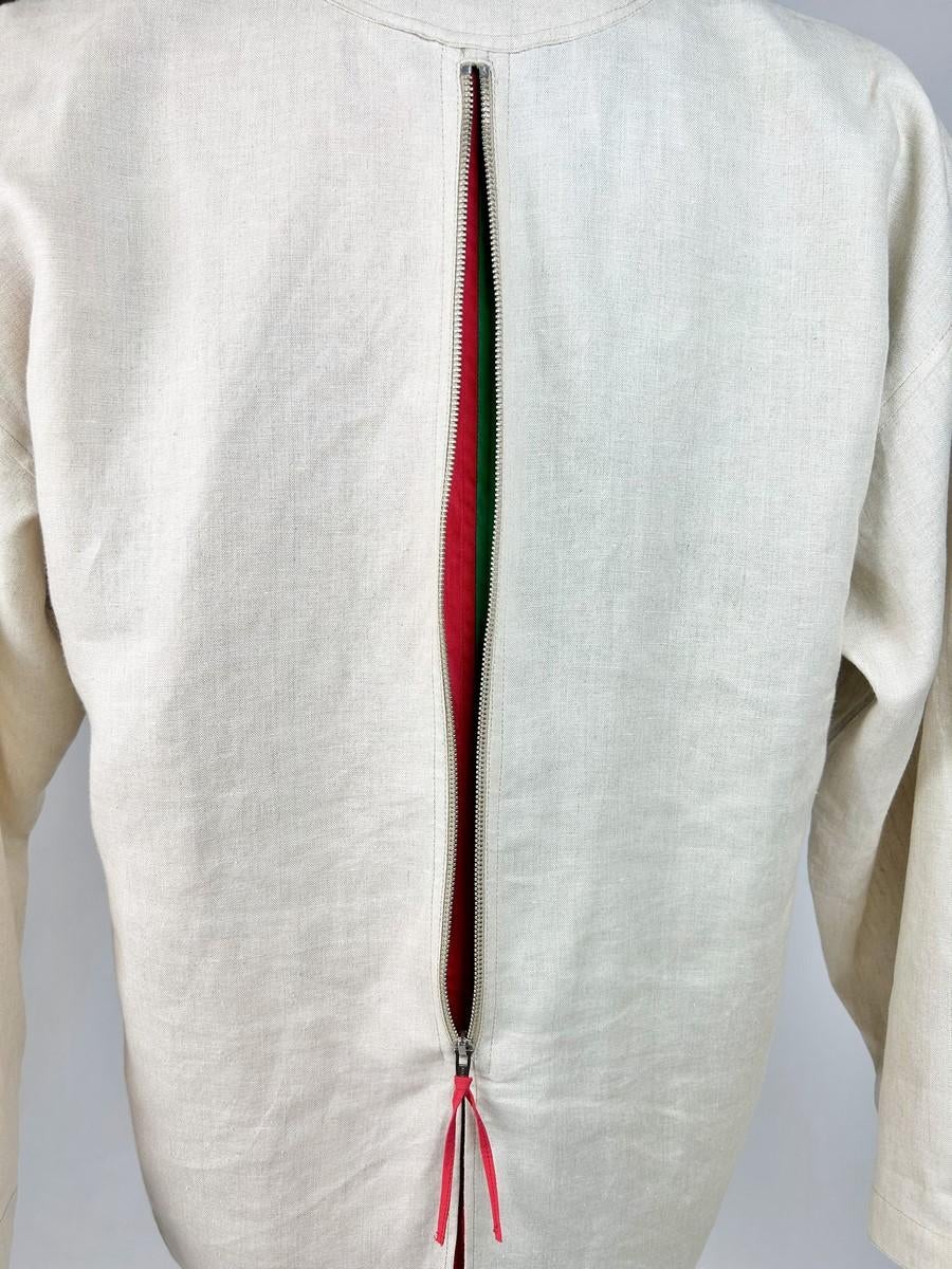 Una giacca in lino di Jean-Charles de Castelbajac per Ko and Co - Francia C.C. 1995 in vendita 6