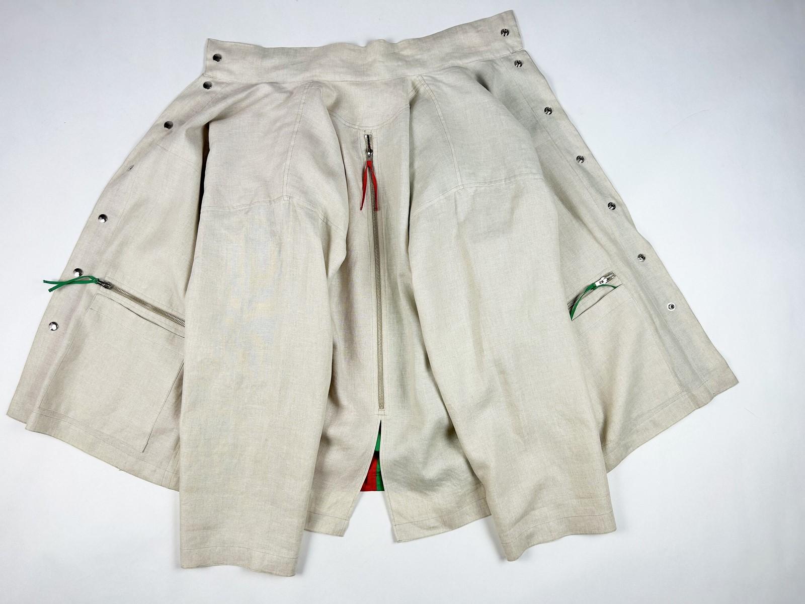 Una giacca in lino di Jean-Charles de Castelbajac per Ko and Co - Francia C.C. 1995 in vendita 10