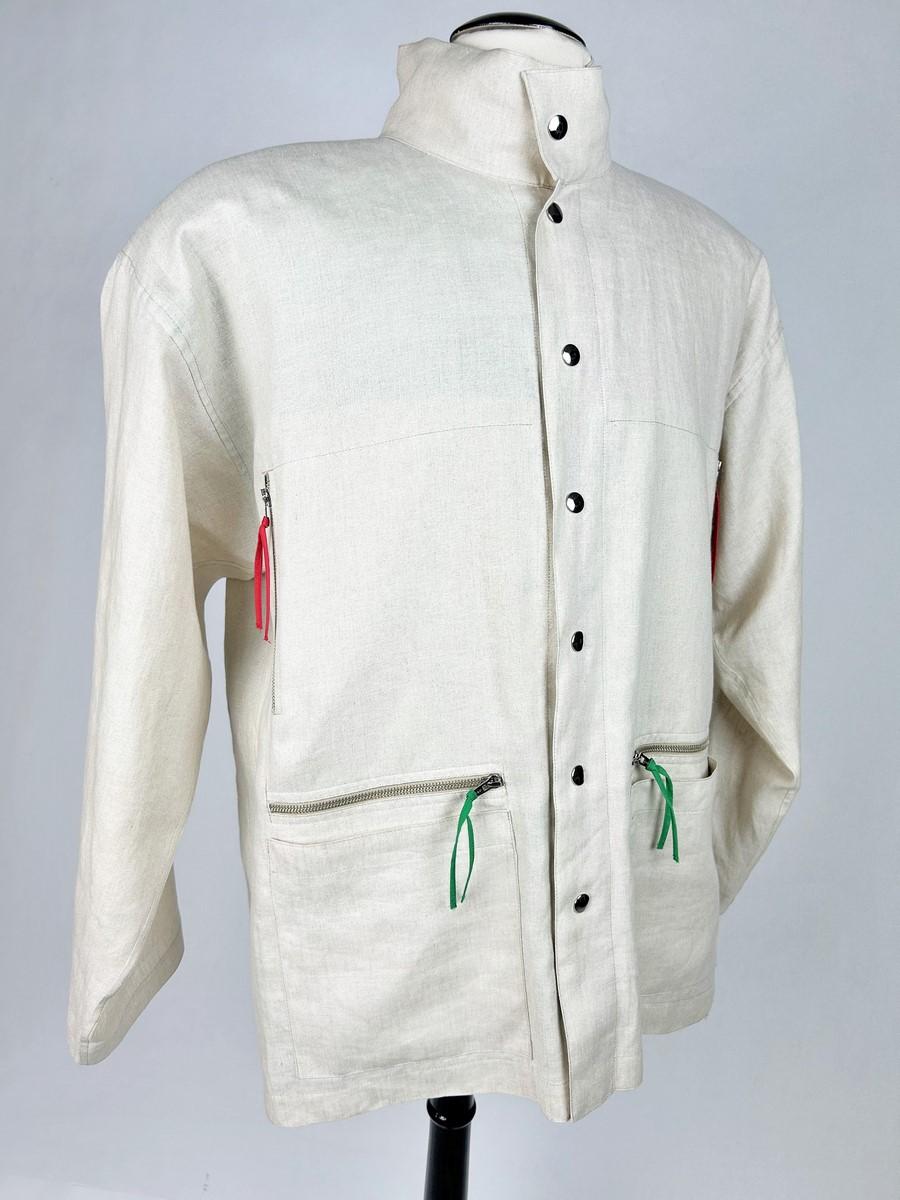 Una giacca in lino di Jean-Charles de Castelbajac per Ko and Co - Francia C.C. 1995 in vendita 3