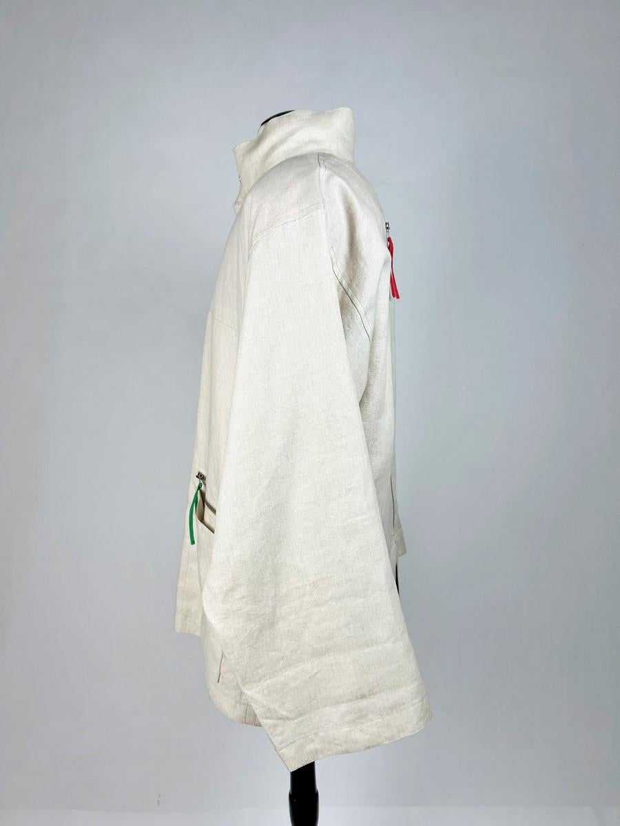 Una giacca in lino di Jean-Charles de Castelbajac per Ko and Co - Francia C.C. 1995 in vendita 4