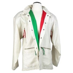Chaqueta de lino de Jean-Charles de Castelbajac para Ko and Co - Francia C. 1995