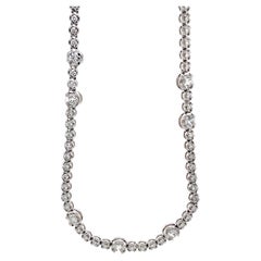 Collier à chaîne en diamants de la collection Link Longueur opéra de 3,66 carats. Tw Set en 18 carats