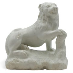 A Lion, passant gardant, Bow Porcelain Factory, circa 1750