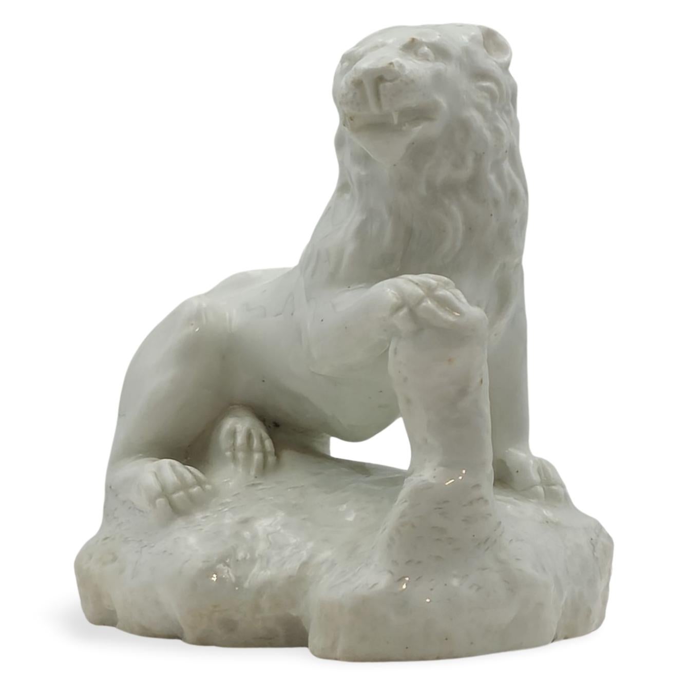 Neoclassico Leone passante, fabbrica di Bow Porcelain, 1750 ca. in vendita