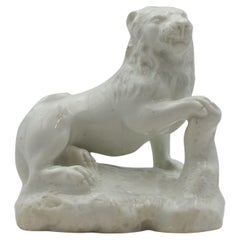 Leone passante, fabbrica di Bow Porcelain, 1750 ca.