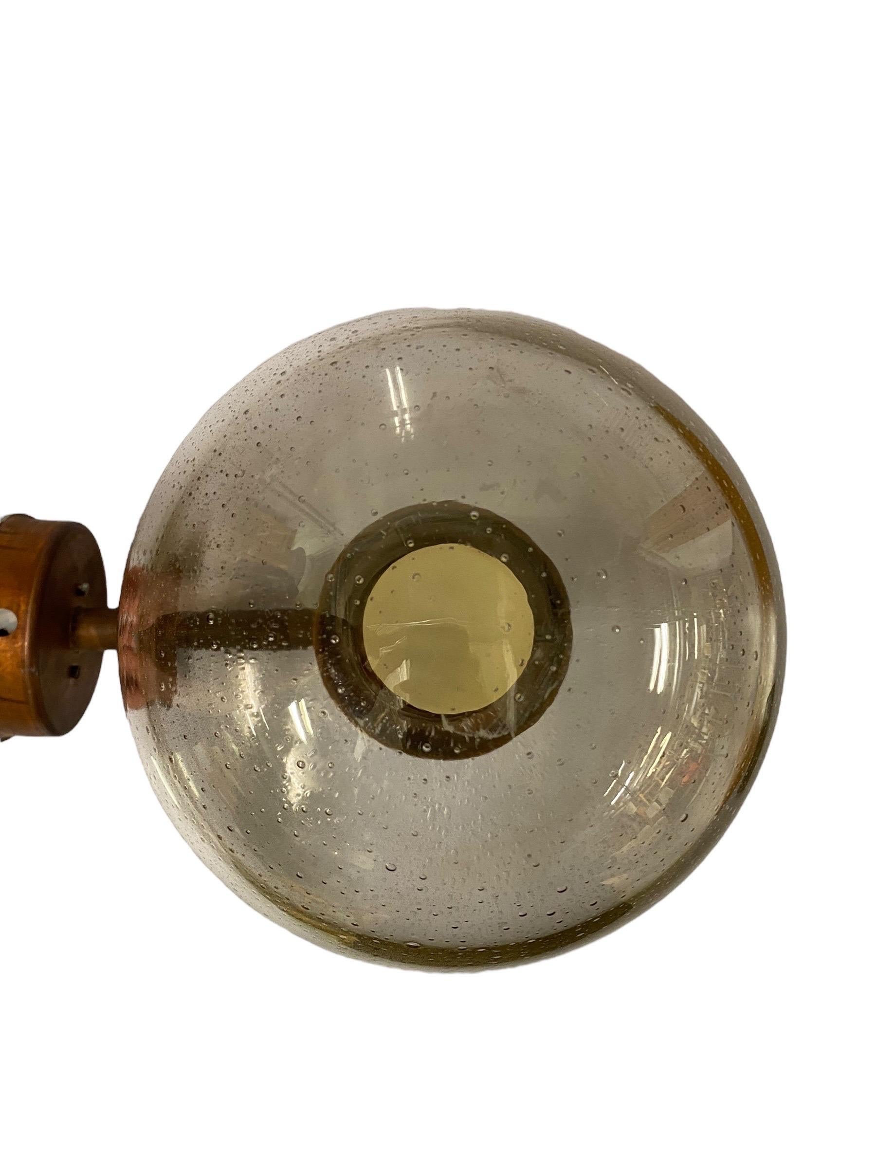 Lisa Johansson-Papé Outdoor Wall Lamp 140-015 , in Copper and Glass, Orno 1950s For Sale 3