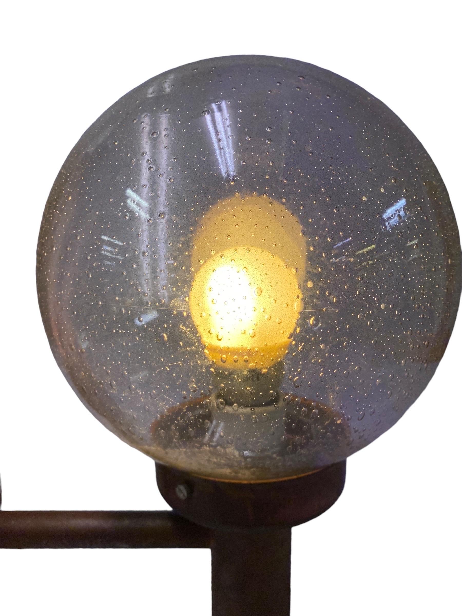 Lisa Johansson-Papé Outdoor Wall Lamp 140-015 , in Copper and Glass, Orno 1950s In Good Condition For Sale In Helsinki, FI
