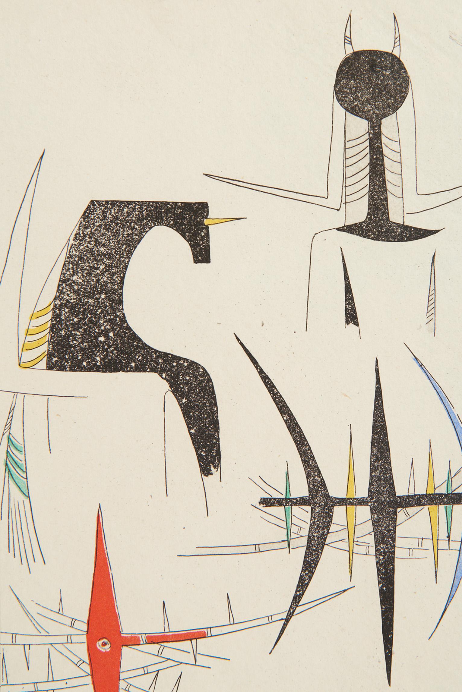 French Lithograph by Wilfredo Lam