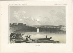 A Lithographic View of Indigenous Life Along the Columbia River in circa 1856