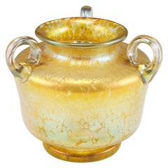A Loetz Witwe Candia Papillon Vase, c1900