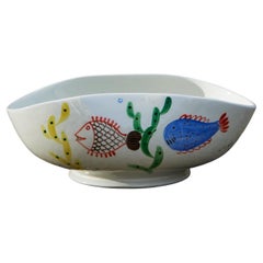 Vintage A 'Löja' Earthenware Bowl by Stig Lindberg