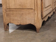 A Long 18th Century 2-Door Washed Oak Buffet from France