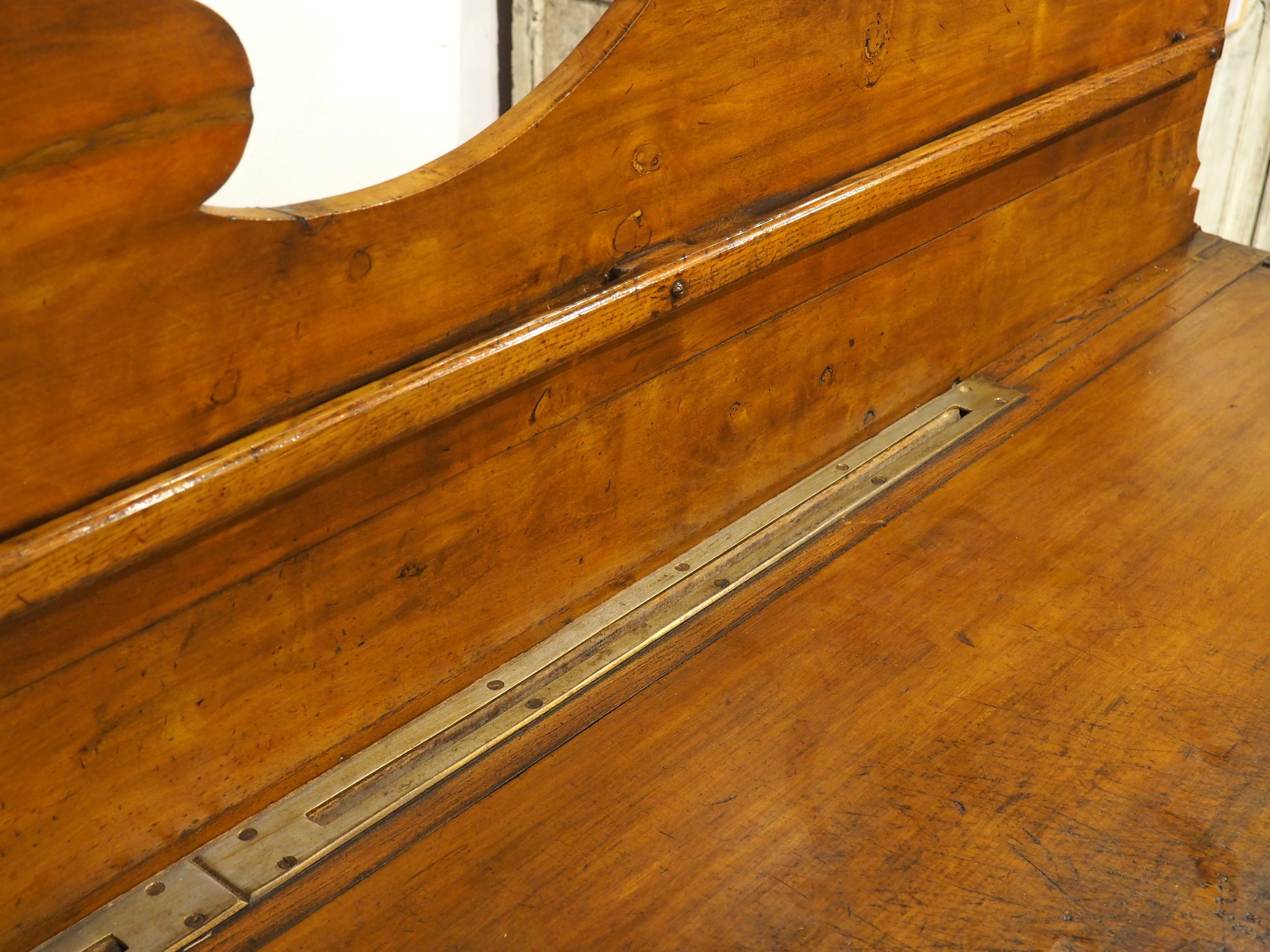 Metal A Long Antique French Double Butcher Block Table, Billot de Boucher, Circa 1900 For Sale