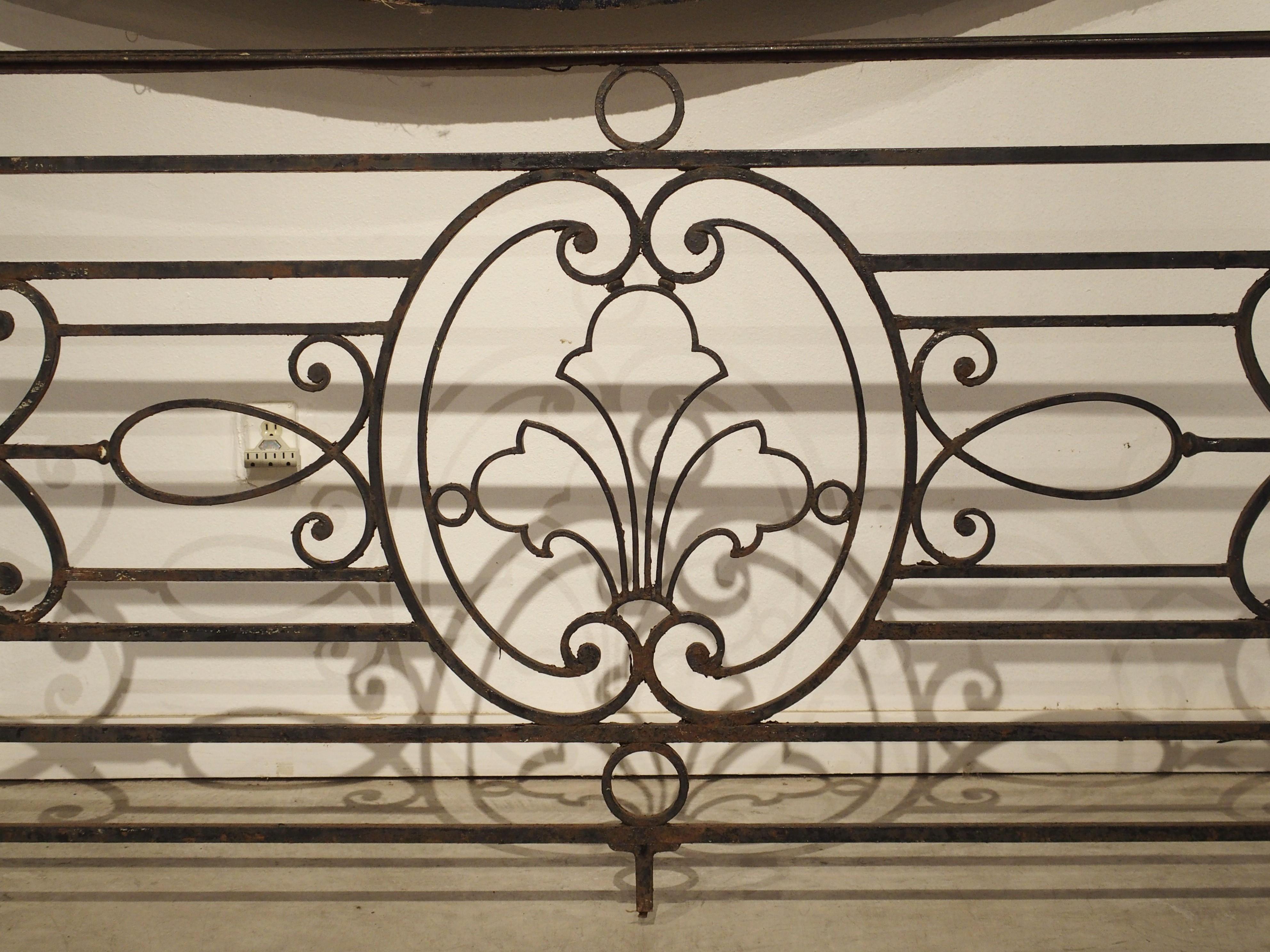 A Long Belle Époque Antique Wrought Iron Balcony Gate from Argentina 3