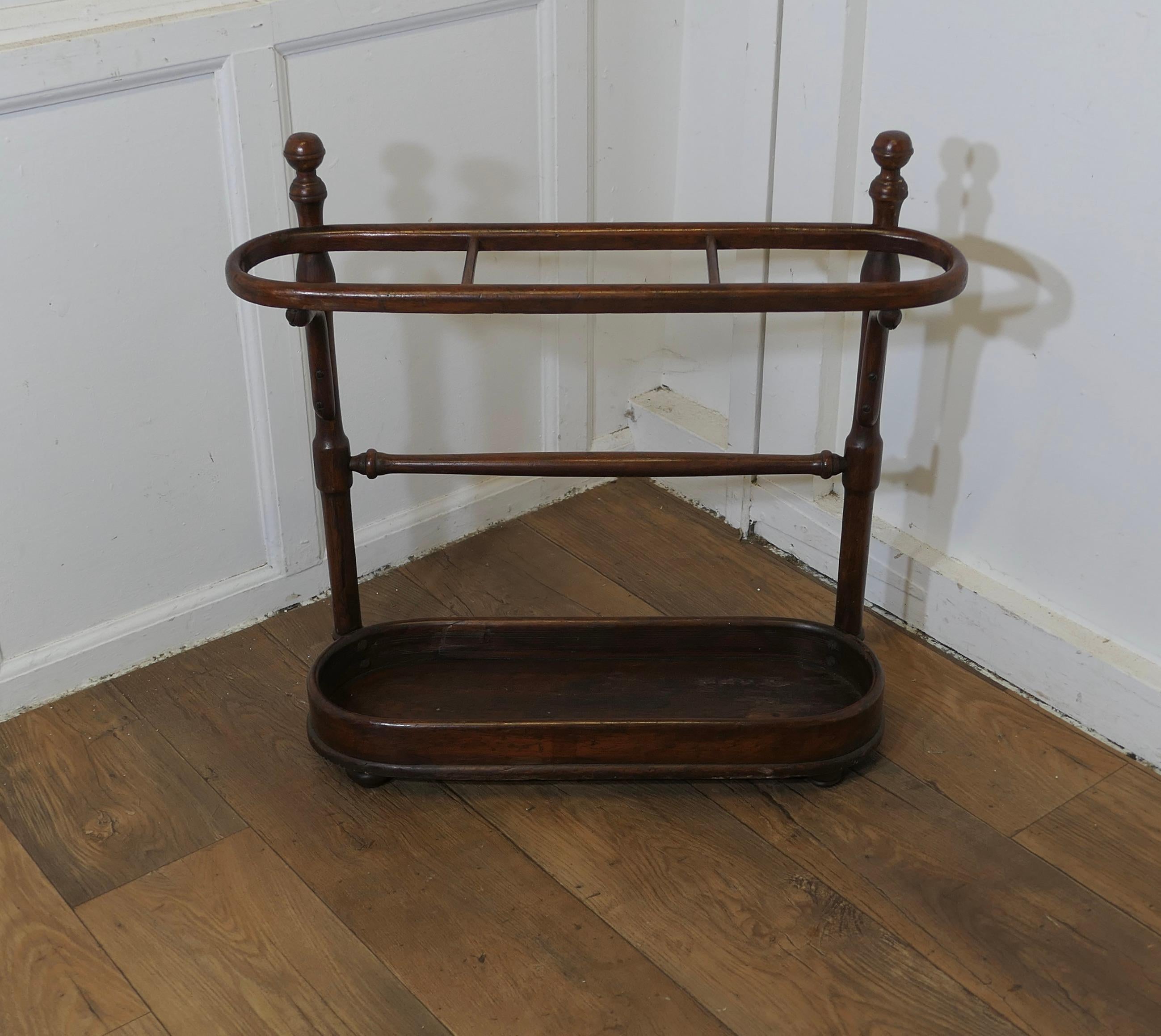 Art Deco A Long Bentwood Stick Stand or Umbrella Stand  This is a good Umbrella stand
