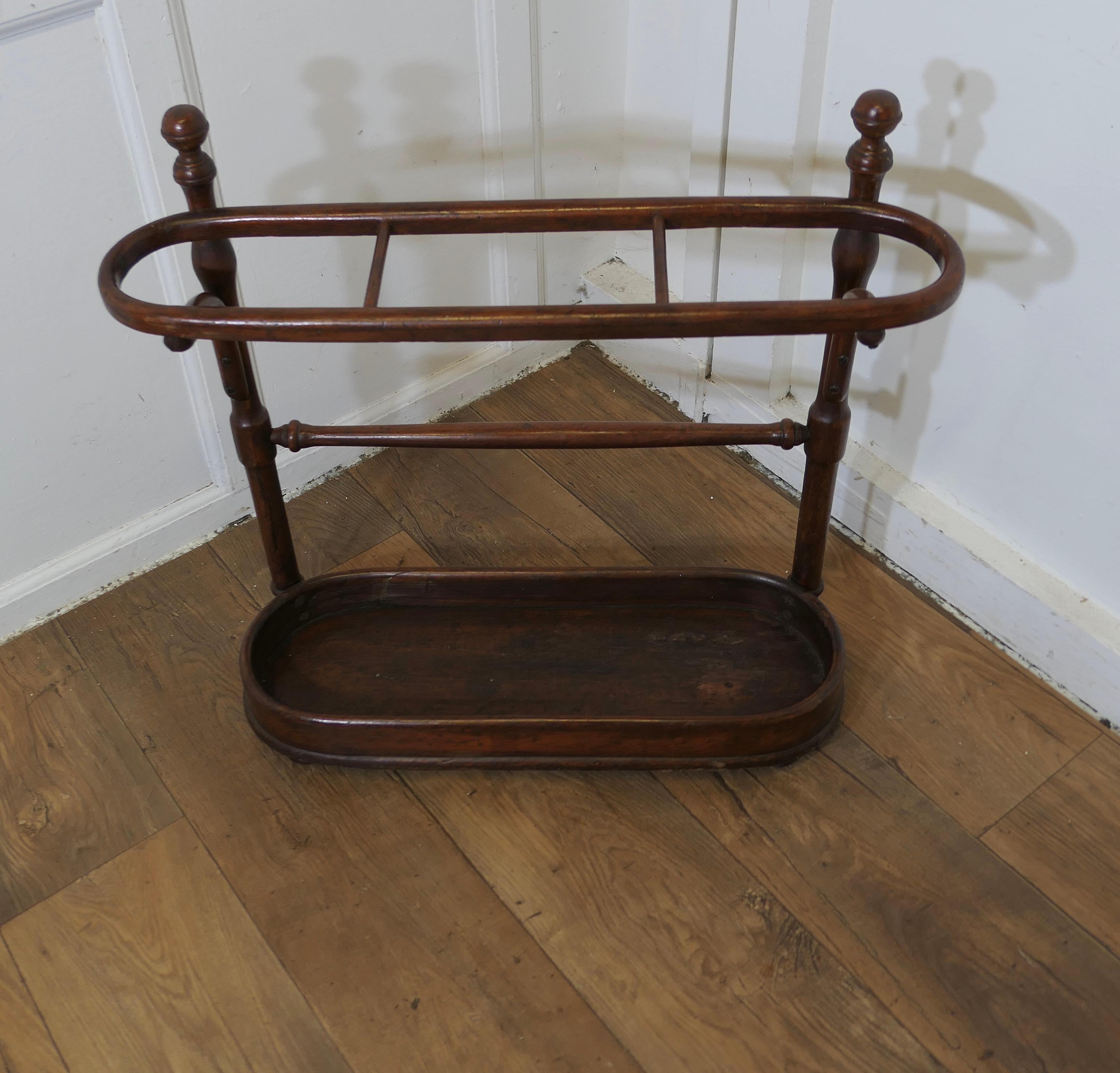 A Long Bentwood Stick Stand or Umbrella Stand  This is a good Umbrella stand In Good Condition In Godshill, Isle of Wight