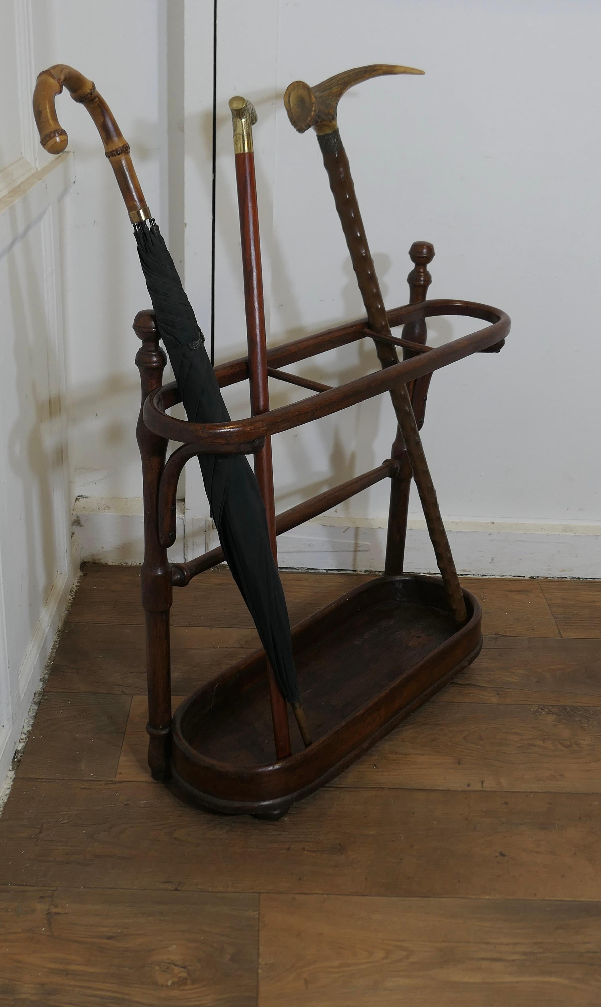 A Long Bentwood Stick Stand or Umbrella Stand  This is a good Umbrella stand 3
