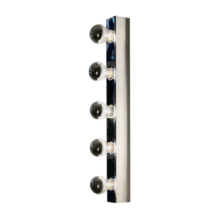 A Long POSTMODERN WALL APPLIQUE SCONCE in GINO SARFATTI Style, France 1970