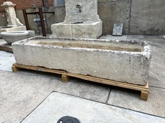 A Long Rectangular Limestone Field Trough from Burgundy, France, 19th Century