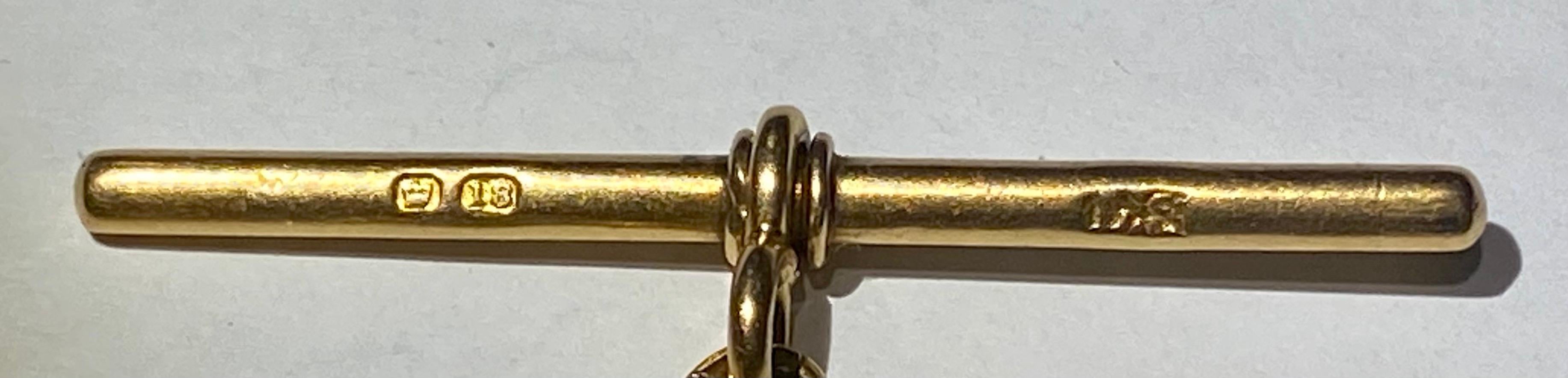 Long Victorian Antique 18 Carat Yellow Gold Double Albert Watch Chain 6