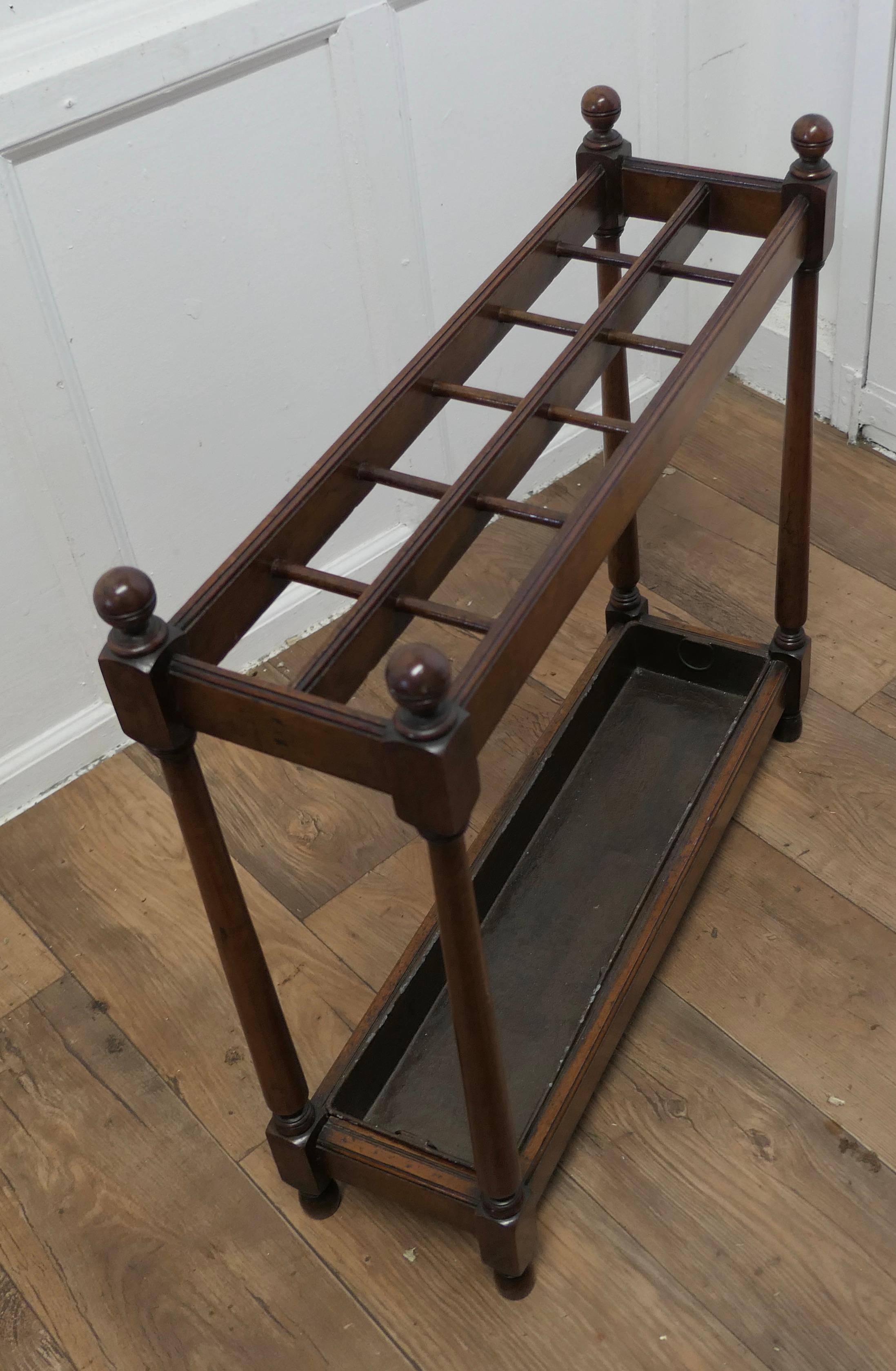 19th Century A Long Walnut Stick Stand or Umbrella Stand  This is a good Umbrella stand, it i For Sale