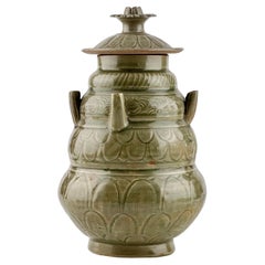 Vaso a cinque becchi in celadon Longquan, dinastia Song settentrionale (960~1127)
