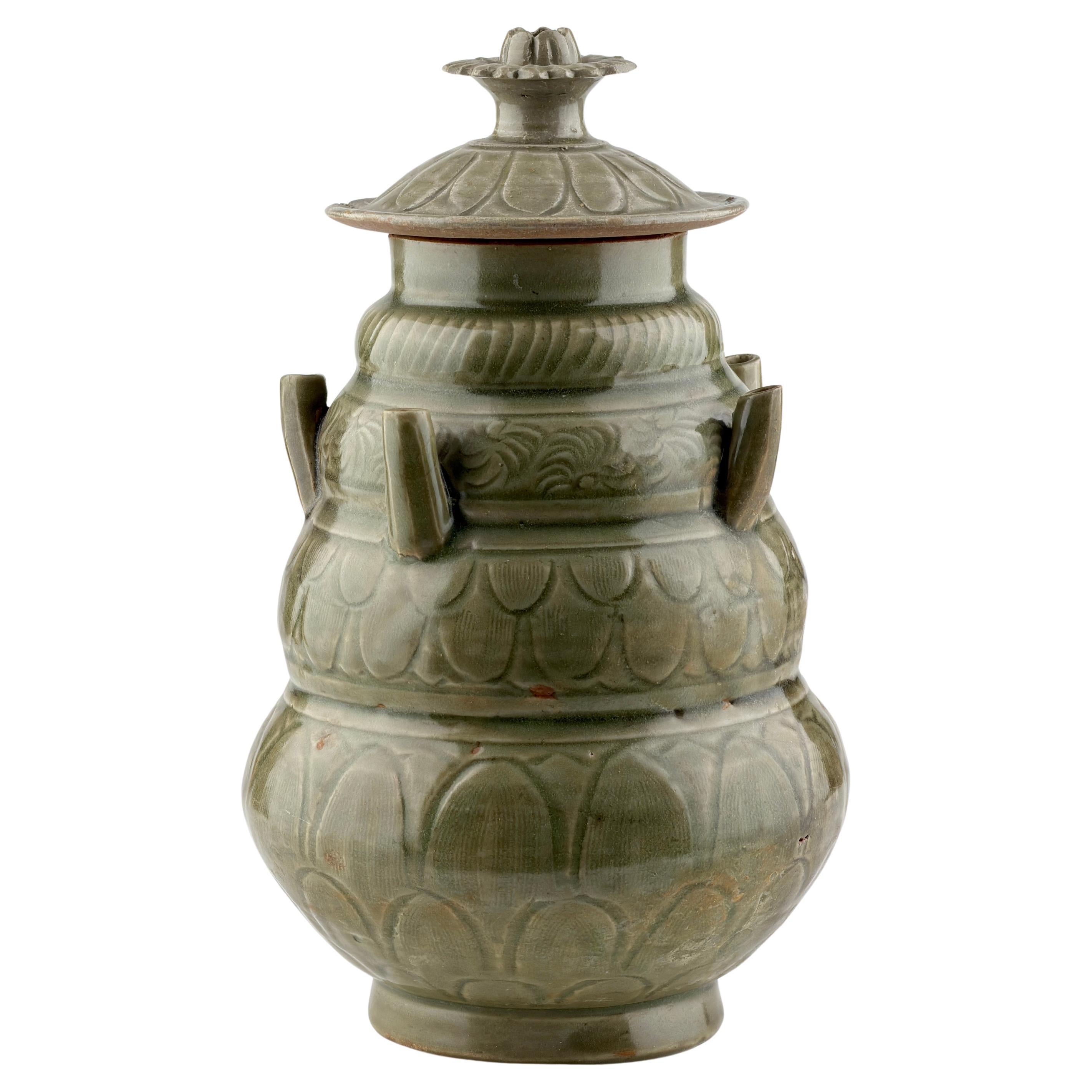 Vaso a cinque becchi in celadon Longquan, dinastia Song settentrionale (960~1127) in vendita