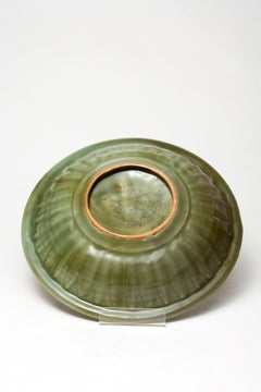 A Longquan Celadon-Glazed 'Dragon' Dish, Yuan Dynasty