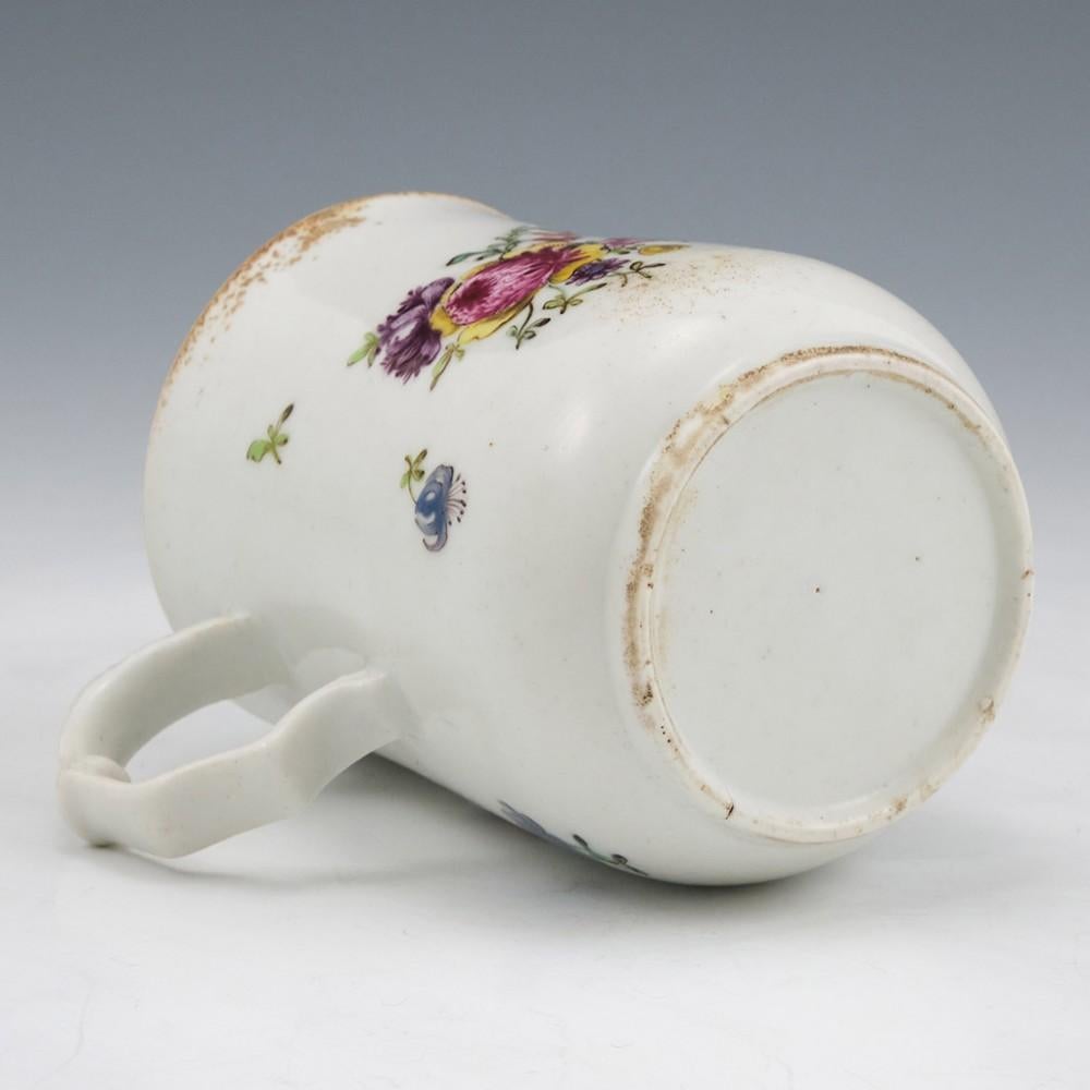18th Century and Earlier A Longton Hall Porcelain Mug, c1760 For Sale
