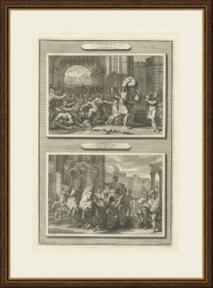 A Lord Trampled at Samaria and the Death of Jezebel, Pieter Mortier, circa 1700