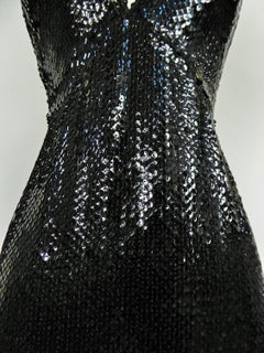 A Loris Azzaro Couture Embroidered Sequins Evening Dress Circa 1970/1980