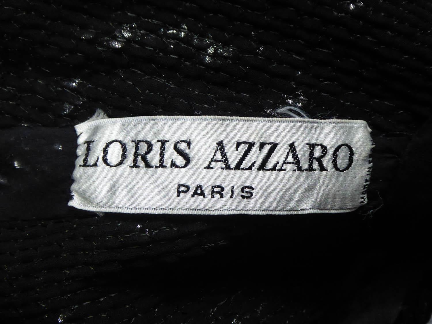 Loris Azzaro - Robe de soirée haute couture française, circa 1970/1980 en vente 9
